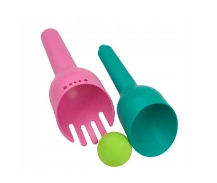 Bibio, łopatko-grabki, zabawka 3w1, róż