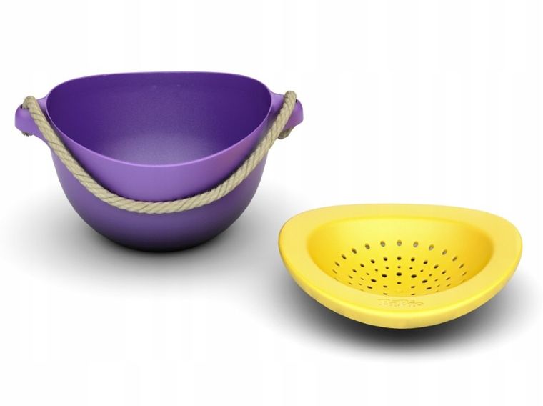 Bibio, wiaderko do piasku z sitkiem, fiolet