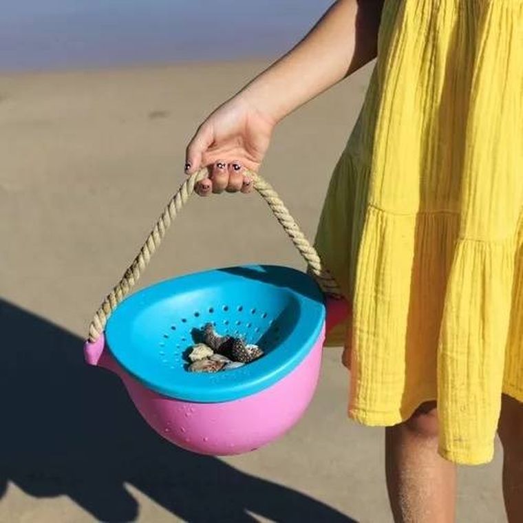 Bibio, wiaderko do piasku z sitkiem, róż