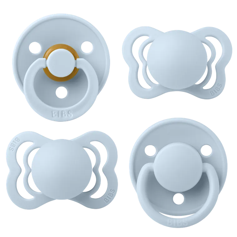 Bibs, Try-it, zestaw 4 smoczków, Baby Blue, rozmiar 1