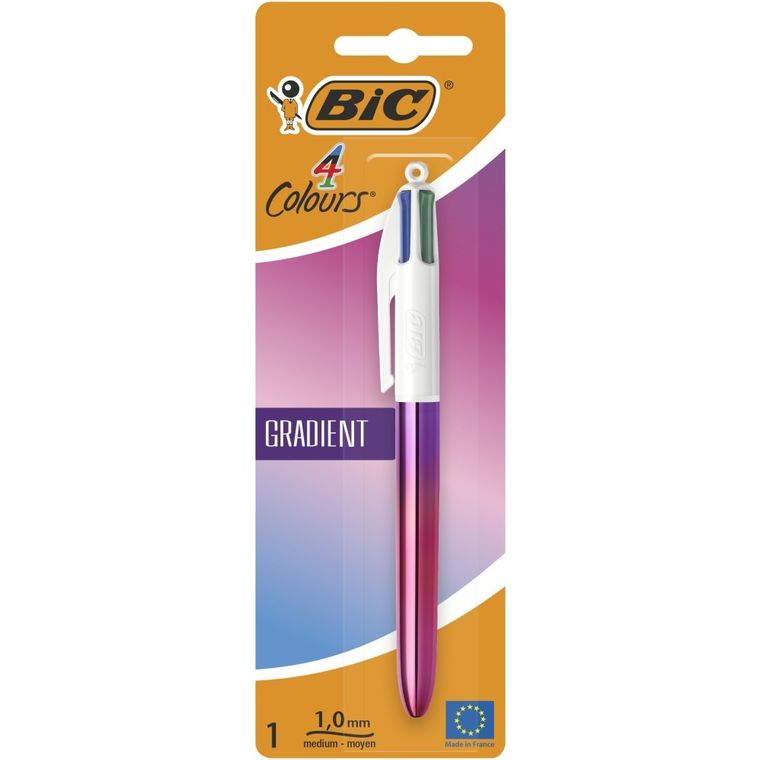 Bic, 4 Colours, Gradient, długopis kulkowy z 4 wkładami