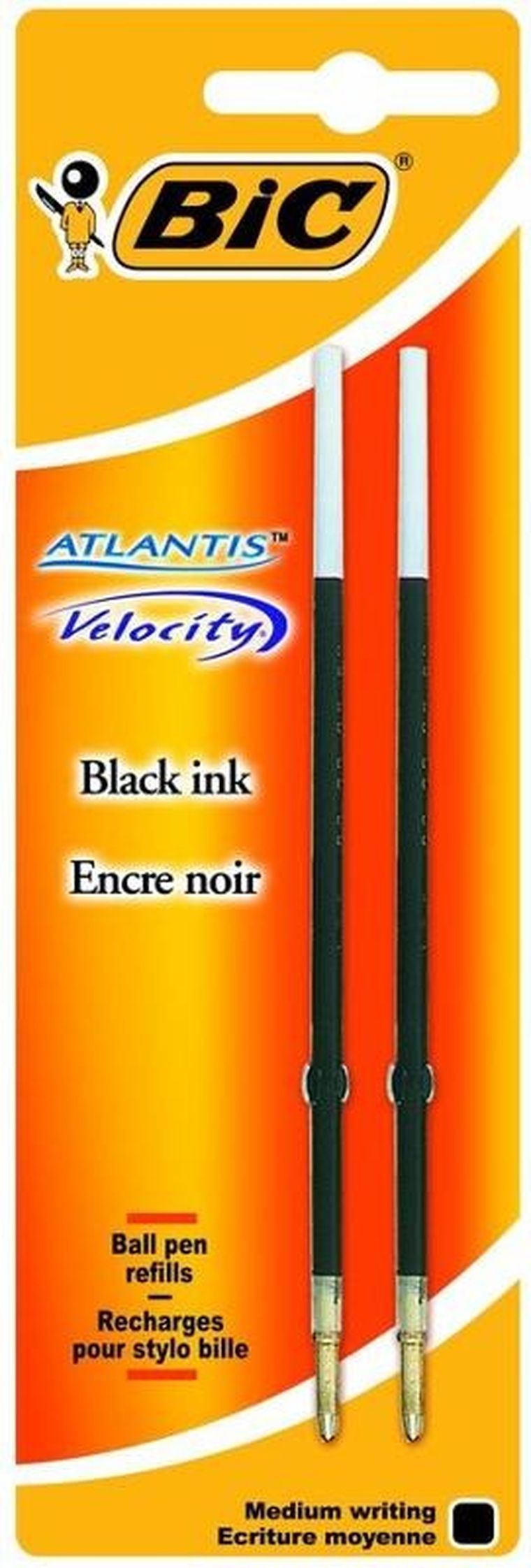 Bic, Atlantis, wkłady do długopisów, niebieski, 2 szt.