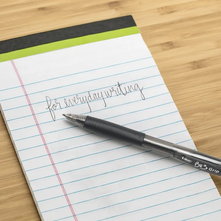 Bic, Bu3 Grip, długopis niebieski, 4 szt.