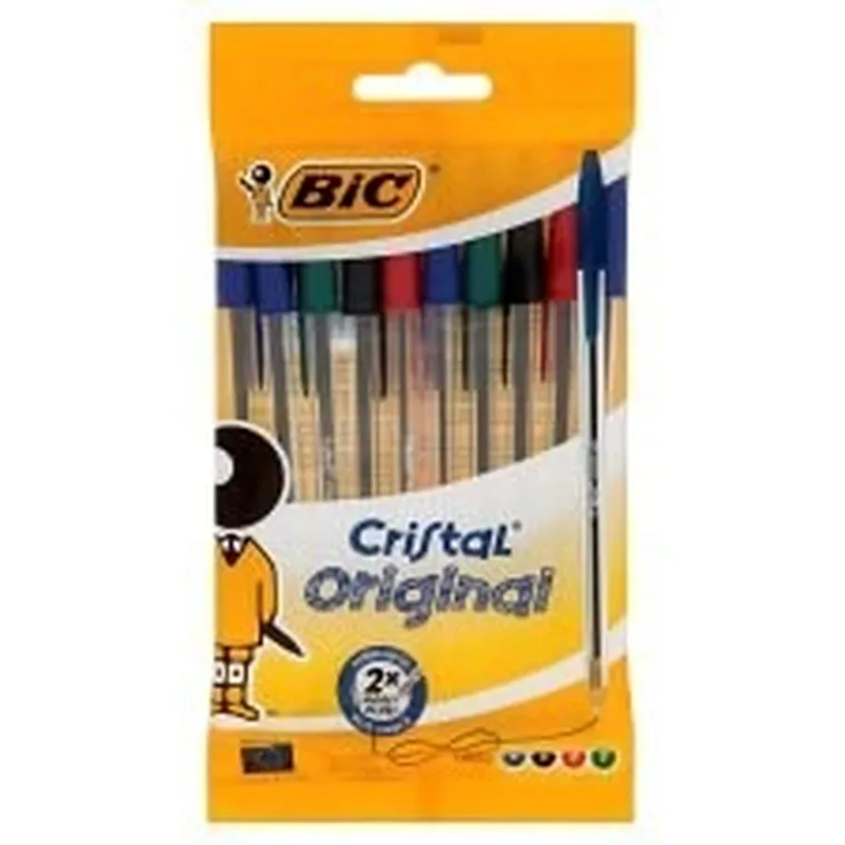 Bic, długopis Cristal Original pouch, 10 szt.