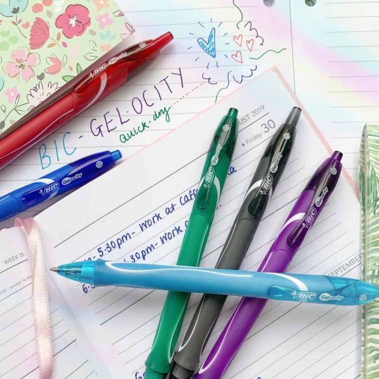 Bic, Gel-ocity, Quick Dry, długopisy żelowe, 3 kolory