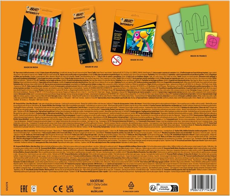 Bic, Intensity, Cactus, zestaw kreatywny