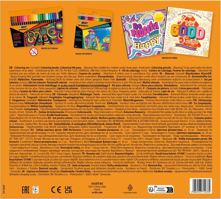 Bic, Intensity, Igloo, zestaw kreatywny