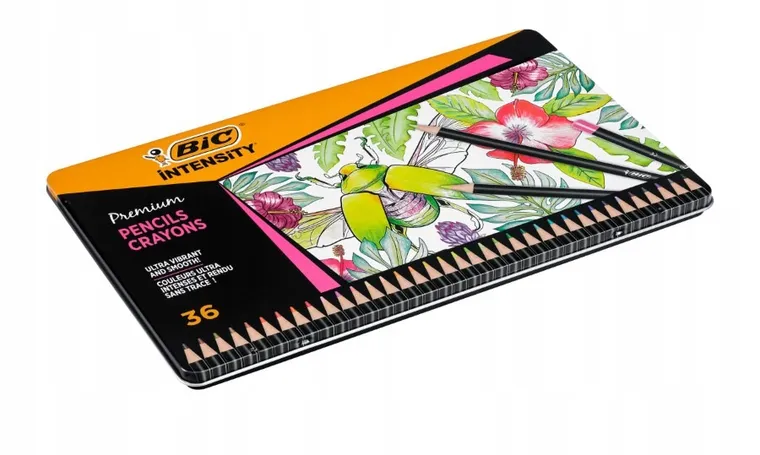 Bic, Intensity, kredki ołówkowe premium, 36 kolorów