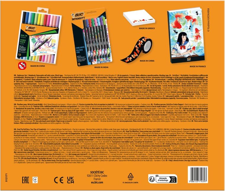 Bic, Intensity Manga, zestaw kreatywny, 8+12 szt.