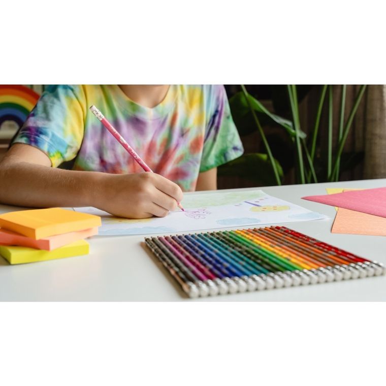 Bic, Kids, Evolution Illusion, kredki ołówkowe, 24 kolory