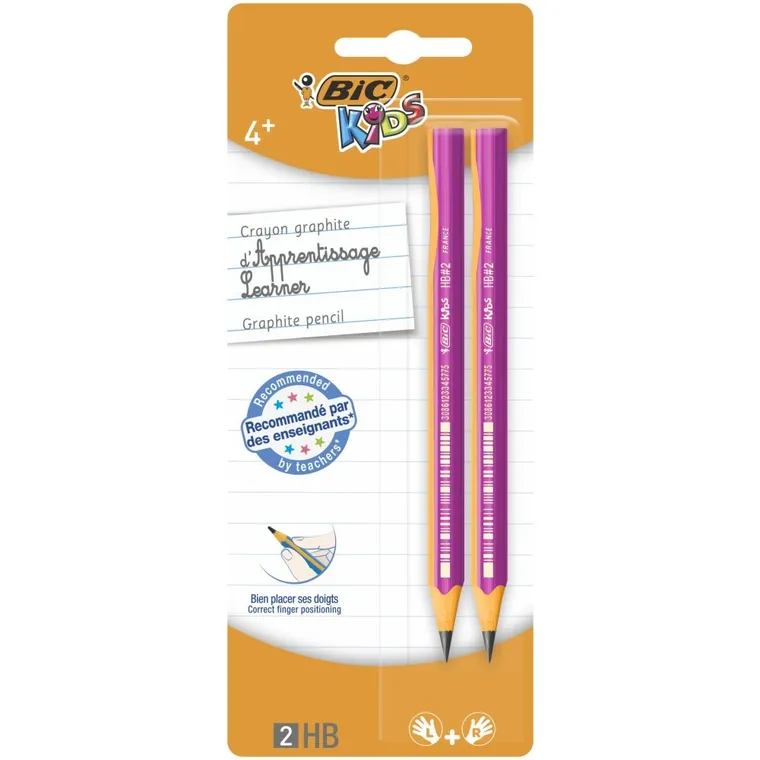 Bic, Kids, ołówek bez gumki, HB, 2 szt.