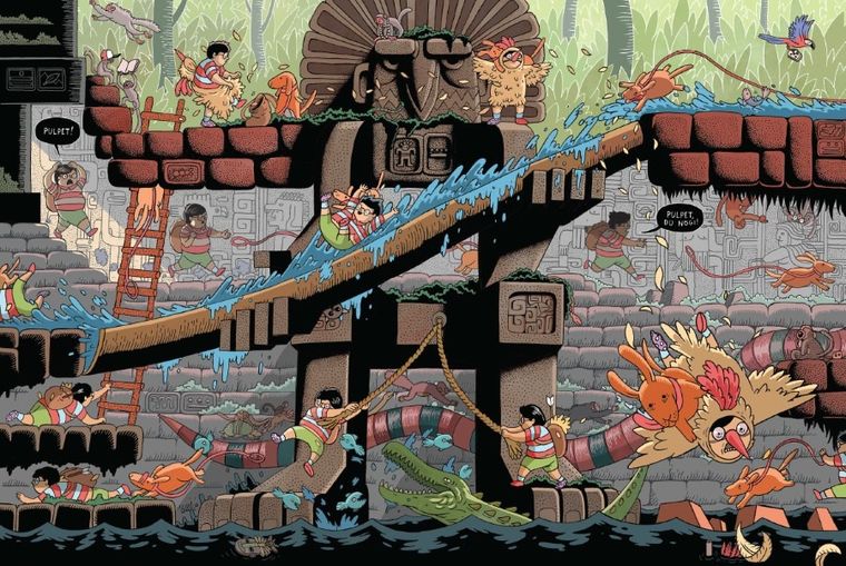 Binek i Pulpet w świątyni Majów