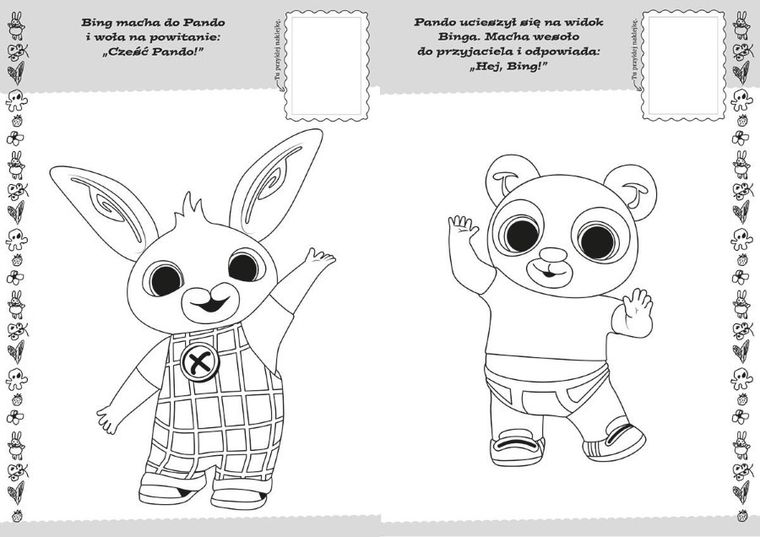 Bing. Koloruj i naklejaj