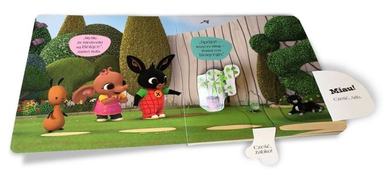 Bing w ogrodzie. Książka z otwieranymi okienkami