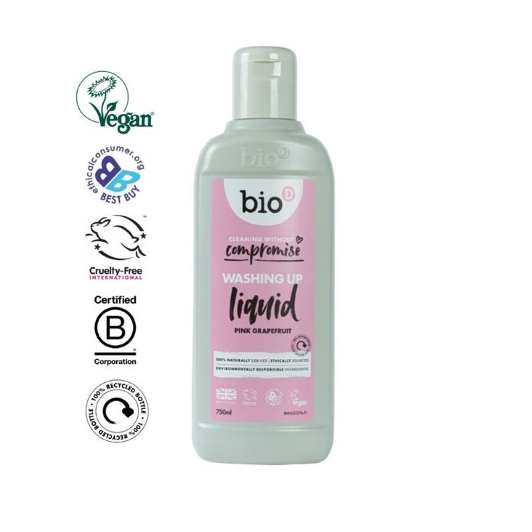 Bio-D, skoncentrowany płyn do mycia naczyń, grejpfrut, 750 ml