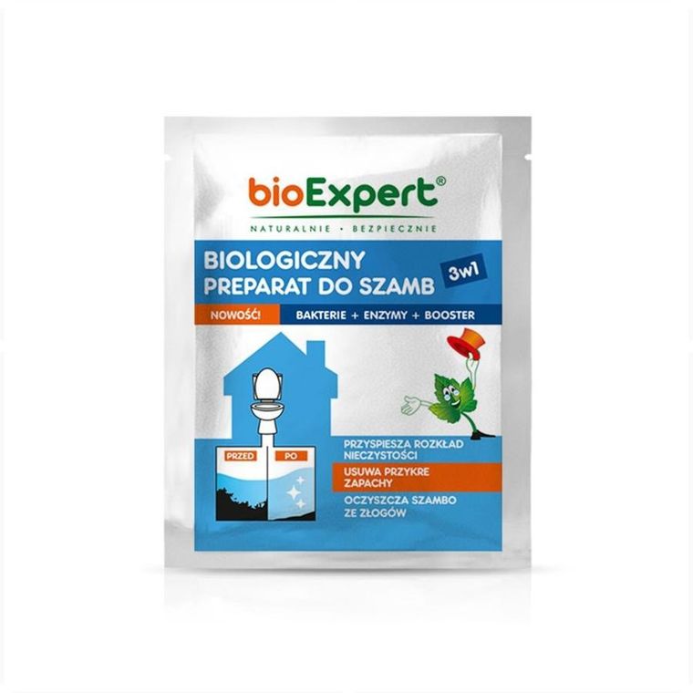 bioExpert, biologiczny preparat do szamb 3w1, 25 g