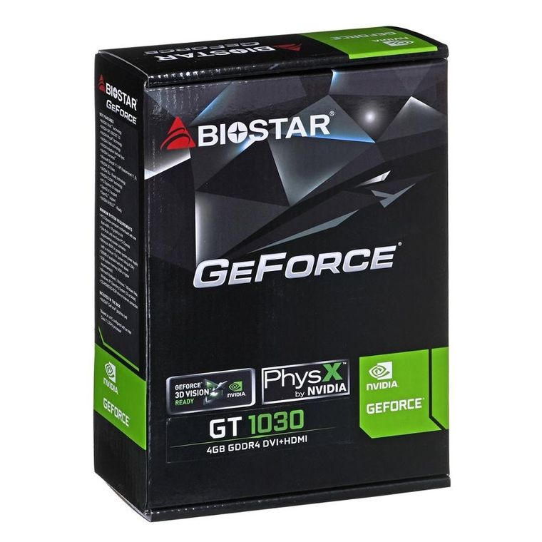 Biostar, karta graficzna, GeForce GT 1030 4GB ATX