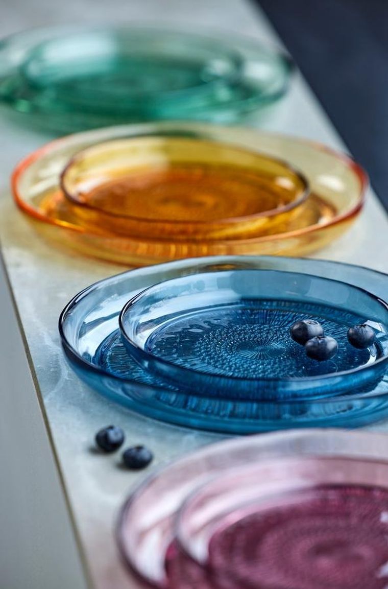 Bitz, Kusintha, talerz, amber, 18 cm