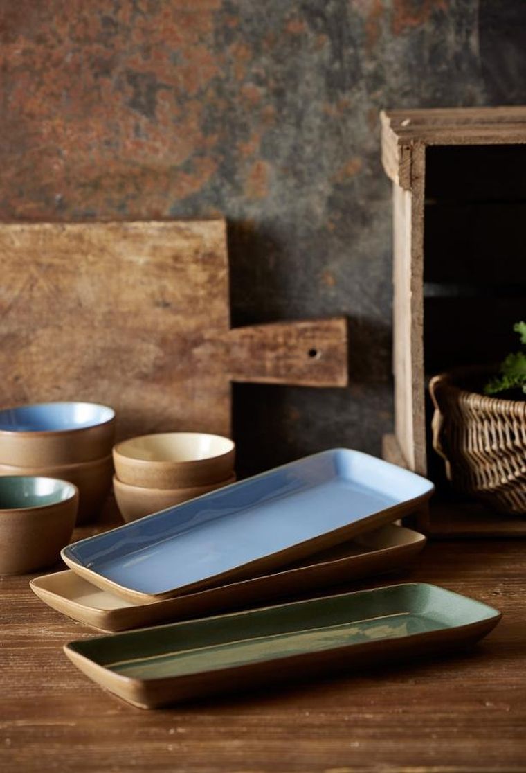 Bitz, miska, wood/ocean, 14 cm