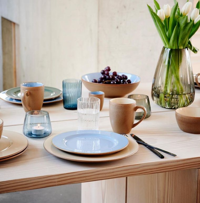 Bitz, talerz deserowy, wood/ocean, 22 cm