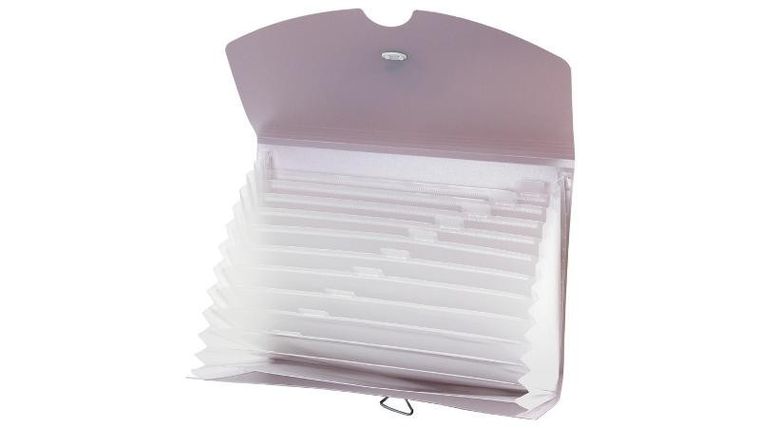 Biurfol, teczka harmonijkowa A4, róż morandi, 1 szt.