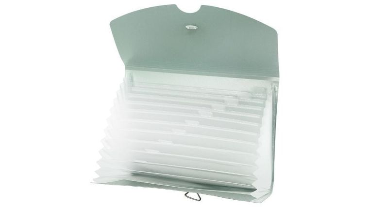 Biurfol, teczka harmonijkowa A4, zieleń morandi, 1 szt.