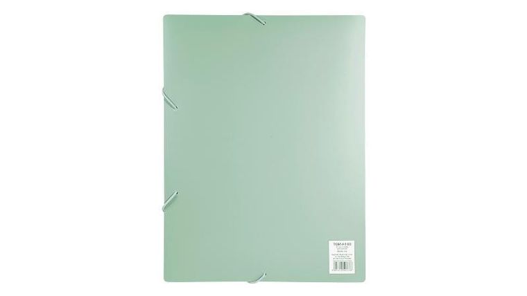 Biurfol, teczka z gumką A4, zieleń morandi, 1 szt.