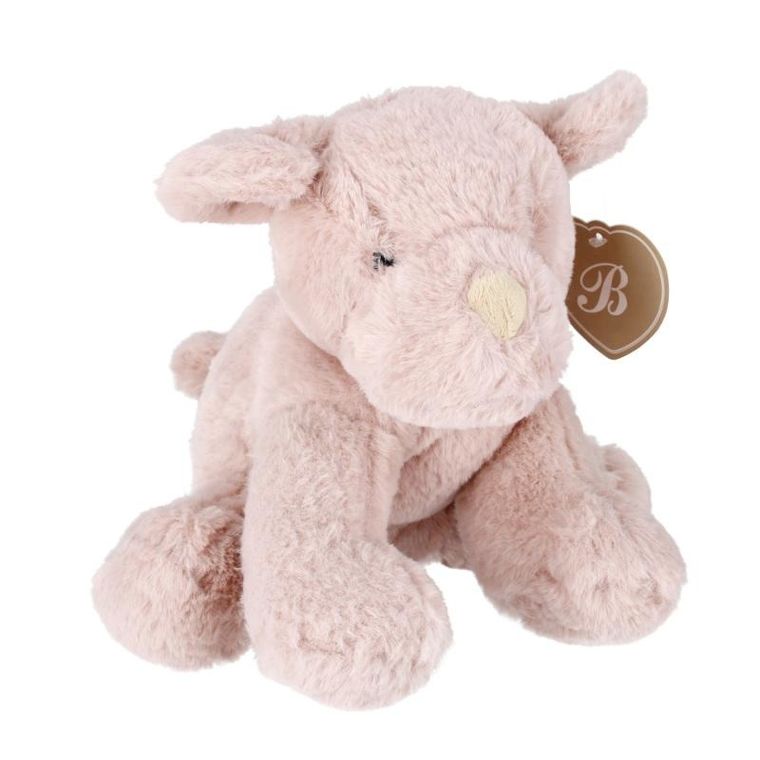 Biuro-set, maskotka, pies, różowy, 25 cm