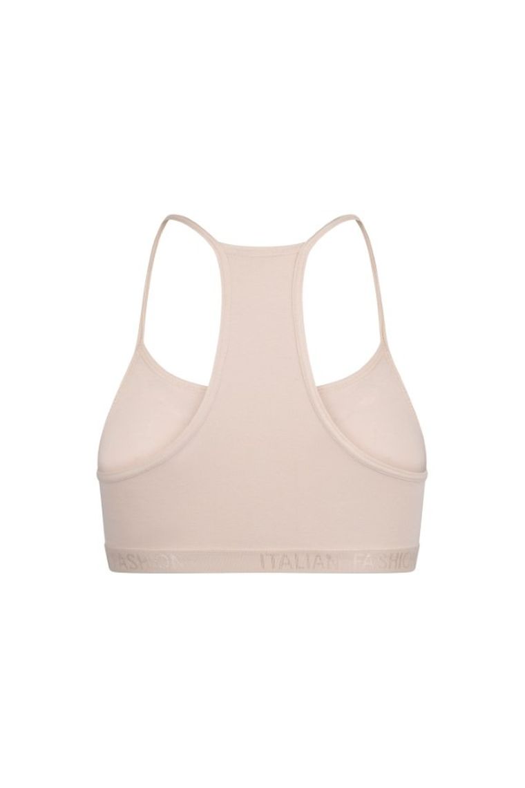 Biustonosz sportowy dziewczęcy, różowy, Nikola, Italian Fashion