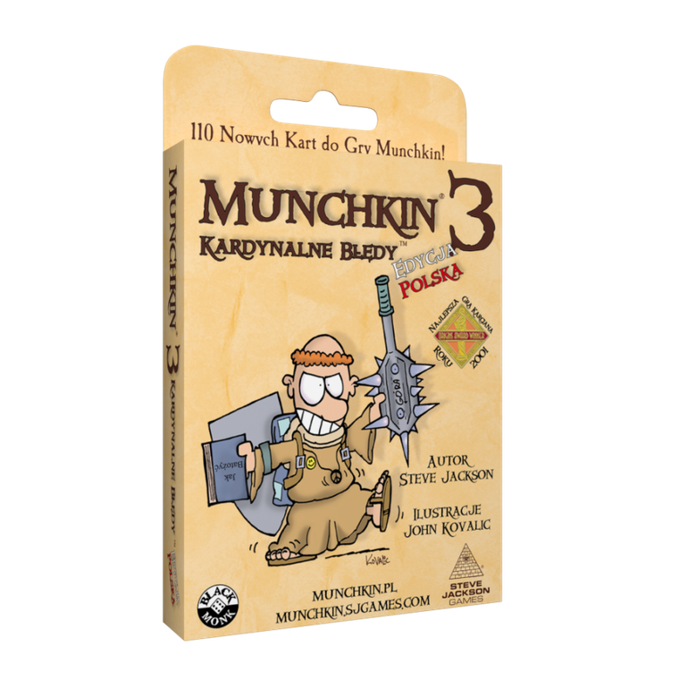 Black Monk, Munchkin 3: Kardynalne Błędy, dodatek, gra karciana