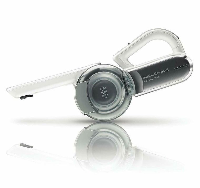 Black&Decker, odkurzacz bezworkowy, ręczny, Pivot PV1820L-QW 35W, biały