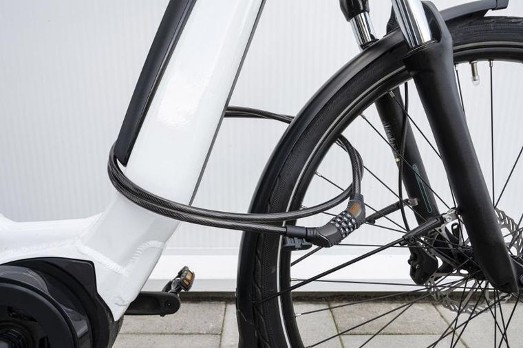 Black&Decker, zapięcie rowerowe linka na szyfr, 10-900mm z uchwytem