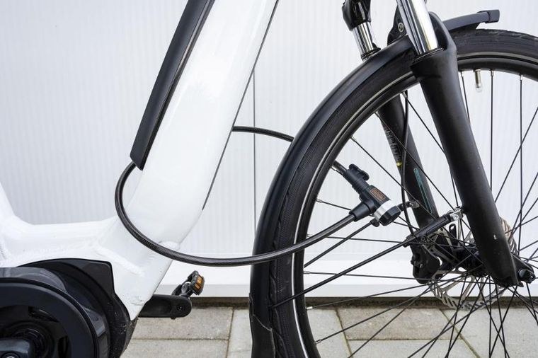 Black&Decker, zapięcie rowerowe linka na zamek, 10-900mm