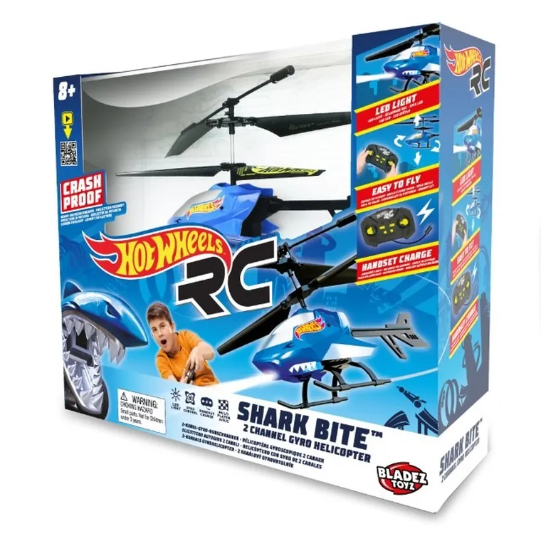 Bladez, Hot Wheels Shark Bite RC, śmigłowiec zdalnie sterowany, BTHW-H01