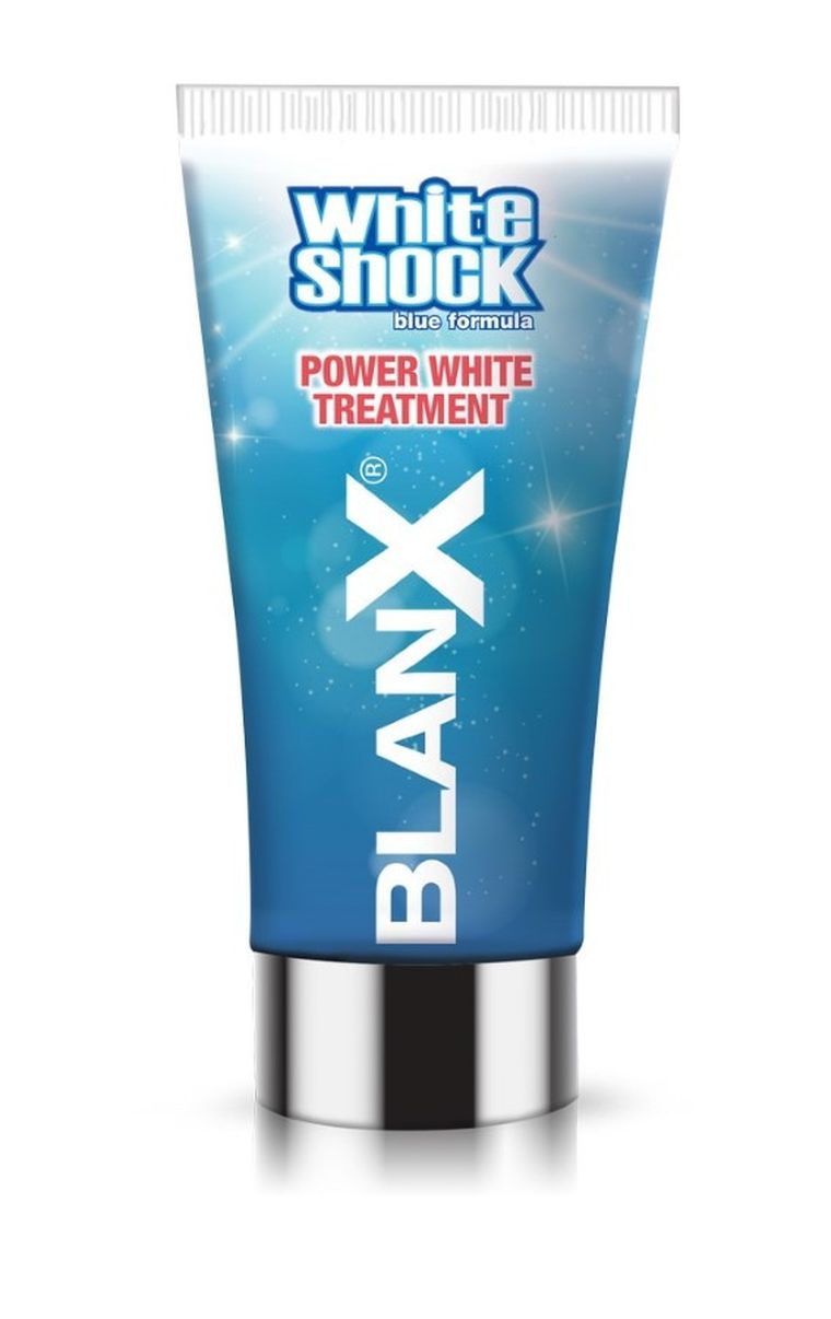 Blanx, intensywny system wybielający, zestaw: White Shock Treatment, 50 ml + Led Bite
