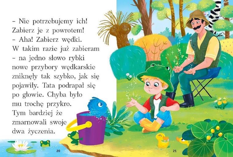 Błękitna rybka. Duże litery. Opowiadania do nauki czytania