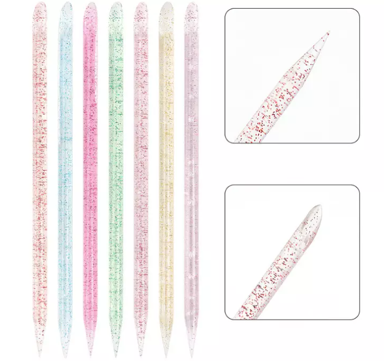 Bling, patyczki wielorazowe do manicure, mix kolorów, 50 szt.