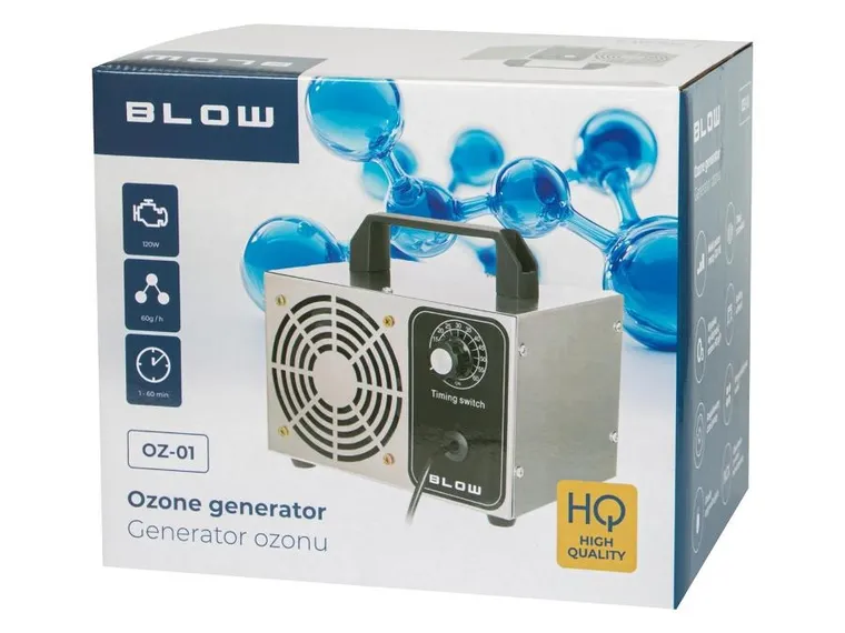 Blow, generator ozonu, 60000 mg/h, 120W