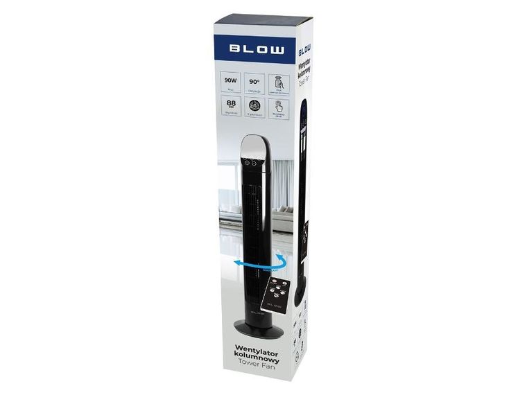 Blow, wentylator kolumnowy 90W, LCD + pilot
