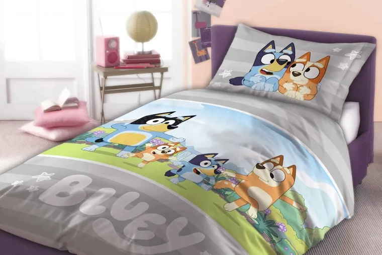 Bluey, 2-częściowy komplet pościeli bawełnianej, 100-135 cm