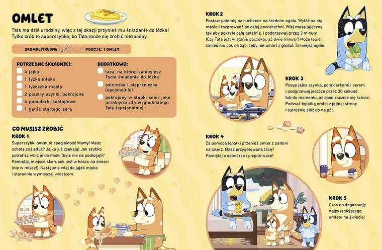 Bluey i Bingo. Książka kucharska wytwornej restauracji