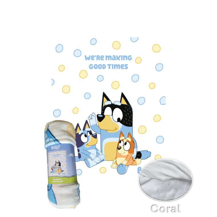 Bluey, koc, 120-150 cm