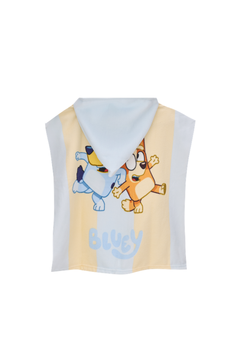 Bluey, okrycie kąpielowe, ponczo dwustronne, błękit, 50-100 cm