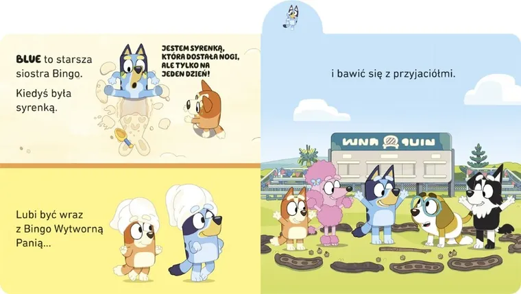 Bluey. Poznaj rodzinę Blue. Książka z registrami