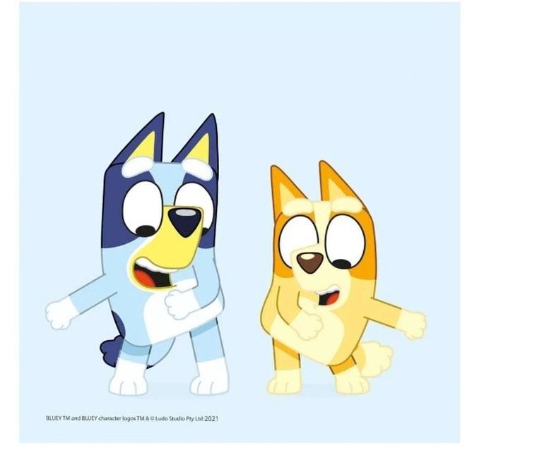 Bluey, Serwetki urodzinowe, 33-33 cm, 16 szt.