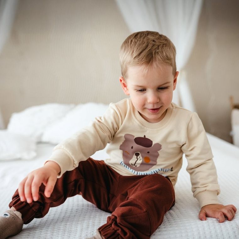 Bluza chłopięca, beżowa, Eevi