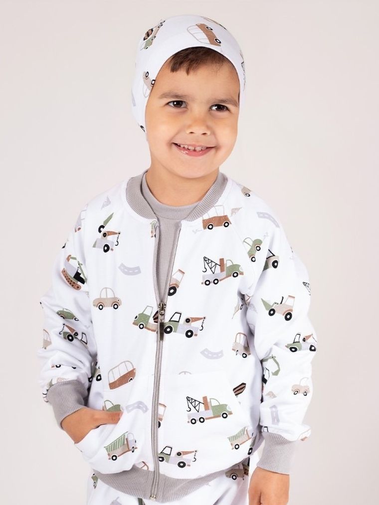 Bluza chłopięca, biała, Nicol