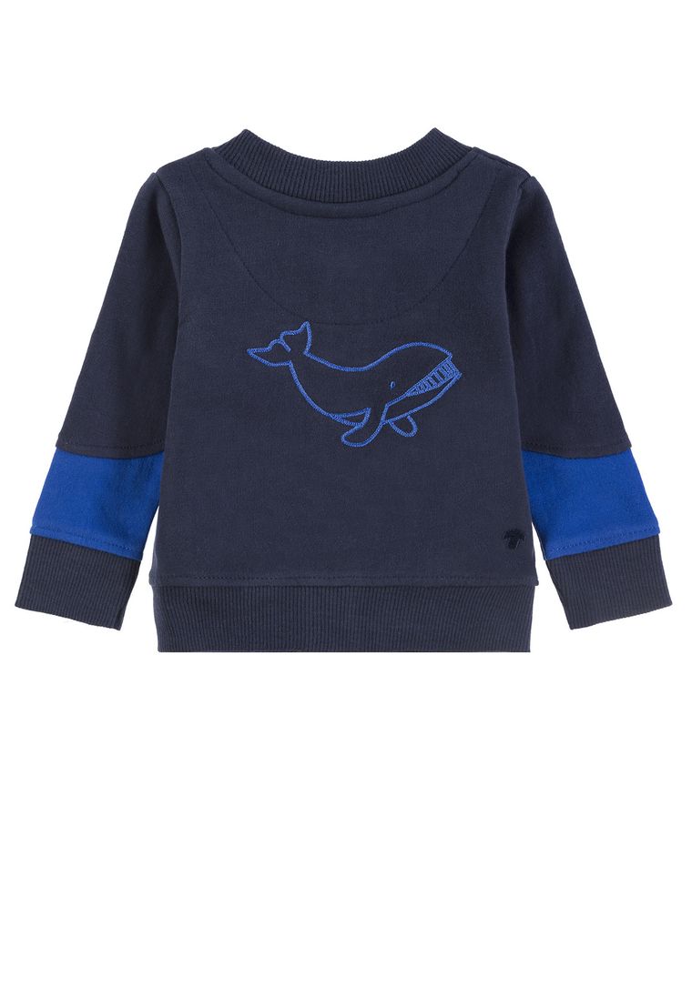 Bluza chłopięca, granatowa, rozpinana, Tom Tailor