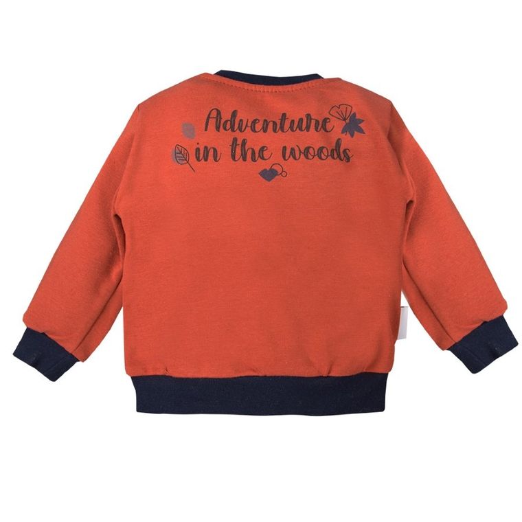 Bluza chłopięca, pomarańczowa, Adventure in the woods, Eevi