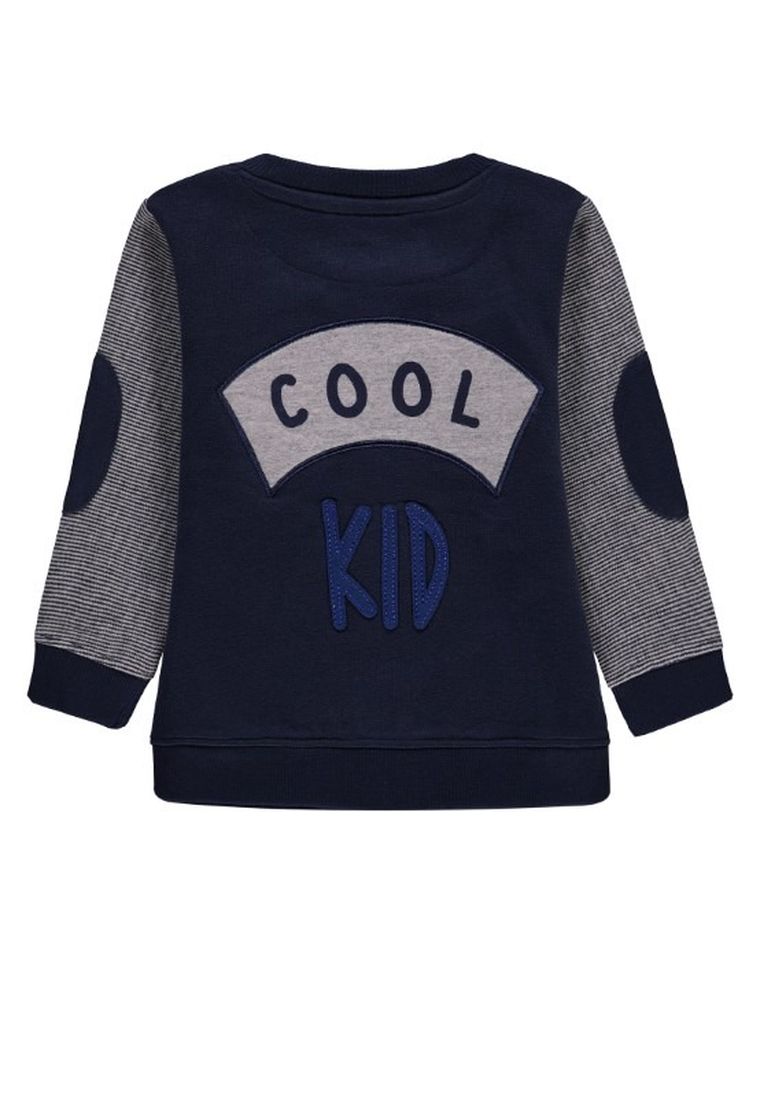 Bluza chłopięca, rozpinana, granatowo-szara, Tom Tailor